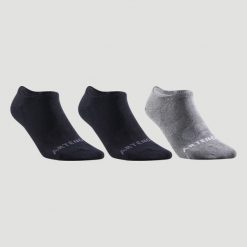 Skarpety sportowe tenis Artengo RS160 Low 3 pary. Czarne skarpetki sportowe ARTENGO, bez wzorów, z bawełny. Za 29.99 zł.