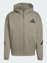 Adidas Bluza "M Z.N.E." w kolorze beżowo-szarym rozmiar: XL. Brązowe bluzy Adidas, m, bez wzorów, bez kaptura. Za 168.46 zł.