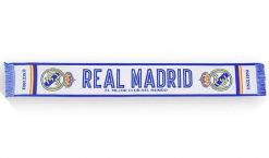 Szalik Real Madryt. Białe szaliki REAL MADRID, bez wzorów, z bawełny. Za 99.00 zł.