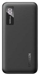 Ugreen PB311 10000mAh USB + USB-C, 20W PD (czarny). Czarne powerbanki . Za 93.90 zł.