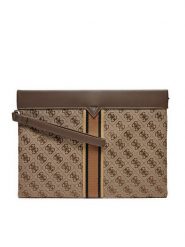 Guess Saszetka PMPAST P5156 Beżowy. Brązowe saszetki i nerki Guess, z aplikacjami, z materiału. Za 279.99 zł.