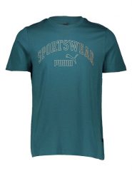 Puma Koszulka "Essential+" w kolorze turkusowym rozmiar: M. Niebieskie bezrękawniki Puma, m, bez wzorów, z bawełny, bez kołnierzyka, bez ramiączek. Za 97.28 zł.