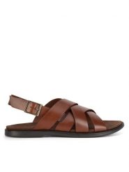 Gino Rossi Sandały MARCELLO-02 MB Brązowy. Brązowe sandały Gino Rossi, ze skóry, bez zapięcia. Za 249.99 zł.