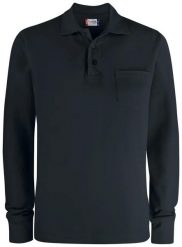 Clique Basic Polo Pocket L/S – klasyczne polo z kieszenią. Czarne sztyblety CLIQUE, bez wzorów, z bawełny, bez obcasa, bez zapięcia. Za 137.92 zł.