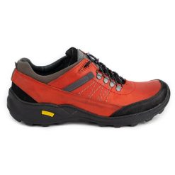 Olivier Męskie buty trekkingowe 274GT czerwone. Czerwone trekkingi bez wzorów, z jeansu, bez zapięcia. Za 319.69 zł.