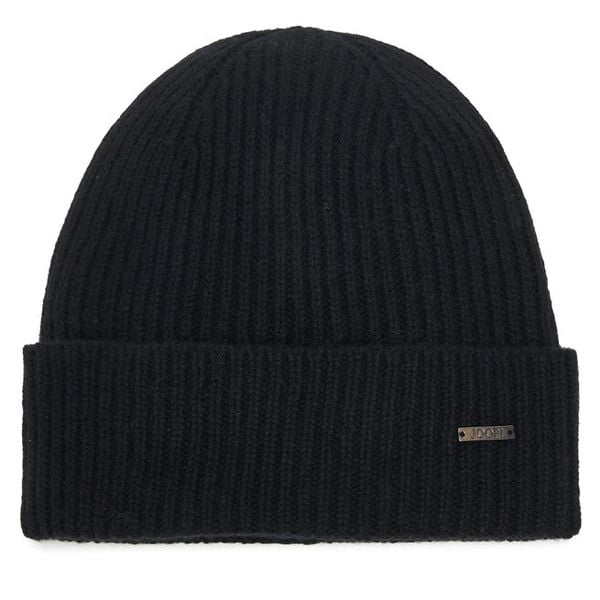 Czapka JOOP!. Czarne czapki zimowe JOOP!, bez wzorów. Za 409.99 zł.
