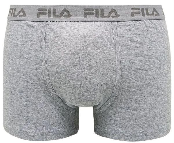Bokserki męskie Fila 1-pak szare 2XL. Szare bokserki 661, m, bez wzorów, z bawełny. Za 113.99 zł.