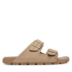 Klapki BOSS. Brązowe klapki Boss. Za 449.99 zł.