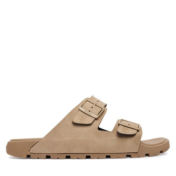 Klapki BOSS. Brązowe klapki Boss. Za 449.99 zł.