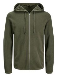 Jack & Jones Kardigan "Hill" w kolorze khaki rozmiar: L. Brązowe swetry rozpinane Jack & Jones, l, bez wzorów, bez kołnierzyka, bez ramiączek. Za 114.98 zł.