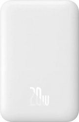 Baseus Airpow 6000 mAh 20W magnetyczny z kablem Baseus Simple biały. Białe powerbanki . Za 79.90 zł.