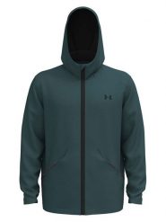 Under Armour Bluza "Unstoppable" w kolorze ciemnozielonym rozmiar: XS. Zielone bluzy Under Armour, xs, bez wzorów, bez kaptura. Za 247.99 zł.