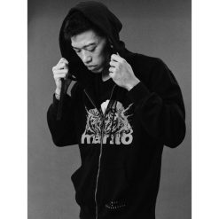 MANTO bluza z kapturem TREASURE ZONE czarna. Czarne bluzy z kapturem Manto, bez wzorów, z kapturem. Za 299.00 zł.