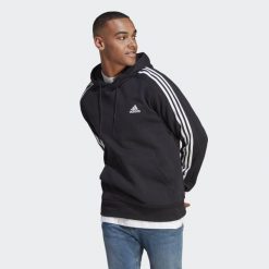 Bluza z kapturem adidas 3-Stripes Essentials French Terry. Białe bluzy z kapturem Adidas, l, bez wzorów, z kapturem. Za 223.00 zł.