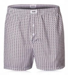 Męskie Bokserki Luźne, Majtki z Rozporkiem na Guzik - Drobny Wzór - Pako Jeans. Bokserki Pako Jeans, l, bez wzorów, z bawełny. Za 33.00 zł.