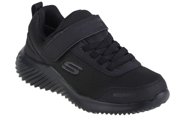 Buty SKECHERS BOUNDER-DRIPPER DROP Czarny. Czarne buty turystyczne Skechers, bez wzorów, z materiału, bez zapięcia, trekkingowe. Za 209.99 zł.