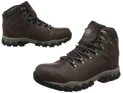 Buty trekkingowe męskie Karrimor Mendip 3 K894 Skóra. Brązowe buty turystyczne Karrimor, bez wzorów, z nubiku, bez zapięcia, trekkingowe. Za 324.89 zł.