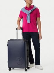 Beverly Hills Polo Club Walizka duża CEO-BHPC-L-009-09-NAVY Granatowy. Niebieskie walizki Beverly Hills Polo Club, bez wzorów, z tworzywa sztucznego, duże. Za 399.99 zł.