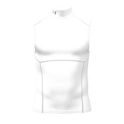 Tank top Under Armour HeatGear® Elite. Białe odzież kompresyjna Under Armour, l, bez wzorów, z elastanu, na fitness i siłownię. Za 255.00 zł.