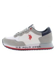 U.S. Polo Assn. Sneakersy w kolorze biało-szarym rozmiar: 43. Białe buty sportowe casual U.S. Polo Assn., bez wzorów, z materiału, bez zapięcia. Za 217.99 zł.