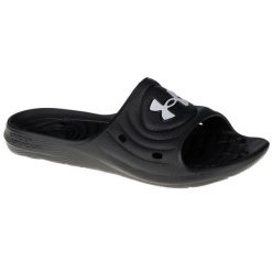 Klapki męskie Under Armour Locker IV SL. Białe klapki Under Armour, z materiału. W wyprzedaży za 100.60 zł.