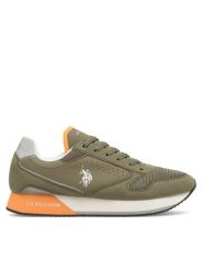 U.S. Polo Assn. Sneakersy NOBIL003G Zielony. Zielone buty sportowe casual U.S. Polo Assn., bez wzorów, z syntetyku, bez zapięcia. Za 149.99 zł.