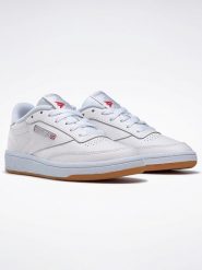 Reebok Skórzane sneakersy "Club C 85" w kolorze białym rozmiar: 38. Białe buty sportowe casual Reebok, bez wzorów, bez zapięcia. Za 307.46 zł.