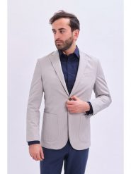 Marks & Spencer Marynarka w kolorze jasnoszarym rozmiar: 46. Szare garnitury Marks & Spencer, na co dzień, bez wzorów. Za 143.83 zł.