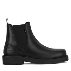 Sztyblety MEXX. Czarne botki sznurowane Mexx, bez wzorów, bez obcasa, bez zapięcia. Za 209.99 zł.
