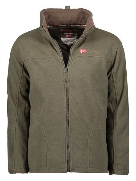 Geographical Norway Kurtka polarowa "Tamazonie" w kolorze khaki rozmiar: S. Brązowe kurtki Geographical Norway, s, bez wzorów, z polaru, bez kaptura. Za 87.61 zł.