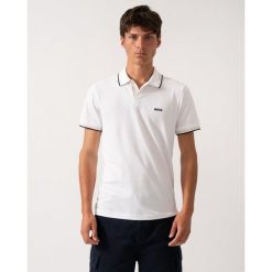 Polo BOSS Paul Natural (50506193-106). Białe koszulki polo HUGO BOSS, m, bez wzorów, bez kołnierzyka, bez ramiączek. Za 319.00 zł.