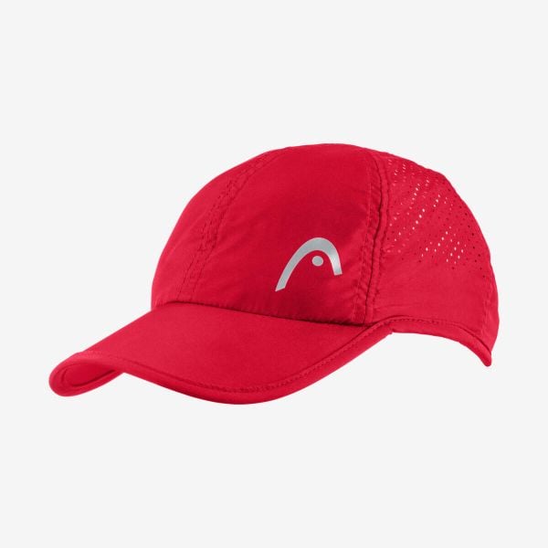 Czapka tenisowa Head Pro Player Cap czerwona. Czerwone czapki z daszkiem Head, bez wzorów, z materiału. Za 93.50 zł.