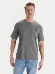 Beverly Hills Polo Club T-Shirt W126-BHMTS-1021-42X Szary Regular Fit. Szare koszulki polo Beverly Hills Polo Club, m, bez wzorów, z bawełny, bez kołnierzyka, bez ramiączek. Za 89.99 zł.