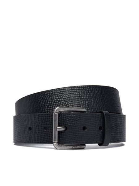 Calvin Klein Pasek Casual Roller Buckle 40Mm LV04D7098G Czarny. Czarne paski CALVIN KLEIN, bez wzorów, ze skóry, casualowe. Za 209.99 zł.