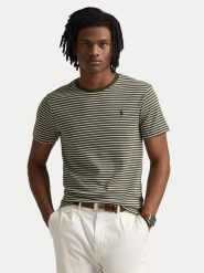 Polo Ralph Lauren T-Shirt 710961128001 Brązowy Custom Fit. Brązowe koszulki polo Polo Ralph Lauren, m, bez wzorów, z bawełny, bez kołnierzyka, bez ramiączek. Za 349.99 zł.