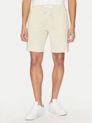 Tommy Hilfiger Szorty sportowe UM0UM03364 Beżowy Regular Fit. Brązowe krótkie spodenki sportowe Tommy Hilfiger, m, bez wzorów, z bawełny. Za 189.99 zł.