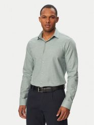 Calvin Klein Koszula LV019EU148 Zielony jasny Slim Fit. Zielone koszule CALVIN KLEIN, m, bez wzorów, z bawełny, bez kołnierzyka, bez ramiączek. Za 369.99 zł.