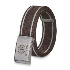 Pasek parciany BETLEWSKI PRC-07_SR-2 L brązowy. Brązowe paski Betlewski, bez wzorów, z materiału. Za 34.99 zł.