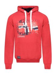 Geographical Norway Bluza "Gdrap" w kolorze czerwonym rozmiar: 3XL. Czerwone bluzy Geographical Norway, xl, bez wzorów, z kapturem. Za 127.35 zł.