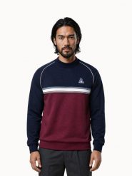 Bluza Le Coq Sportif Tri. Niebieskie bluzy bez kaptura le coq sportif, l, bez wzorów, z materiału, bez kaptura. Za 458.00 zł.