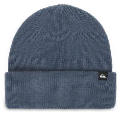 Czapka Quiksilver. Niebieskie czapki zimowe Quiksilver, bez wzorów. Za 69.99 zł.