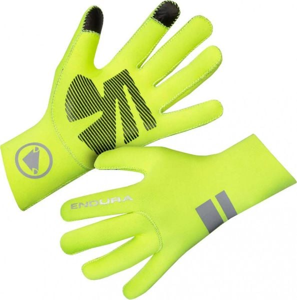 Rękawiczki rowerowe Endura Nemo FS260-Pro II. Żółte rękawiczki ENDURA, na zimę, bez wzorów, z materiału. Za 129.99 zł.