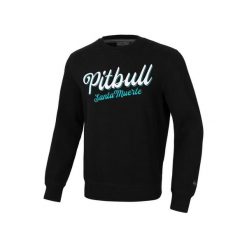 Bluza męska Pitbull Santa Muerte. Czarne bluzy PITBULL, m, bez wzorów, bez kaptura. W wyprzedaży za 185.90 zł.