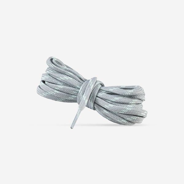 Sznurowadła turystyczne płaskie Forclaz. Niebieskie buty trekkingowe FORCLAZ, bez wzorów, z materiału, bez zapięcia. Za 15.99 zł.