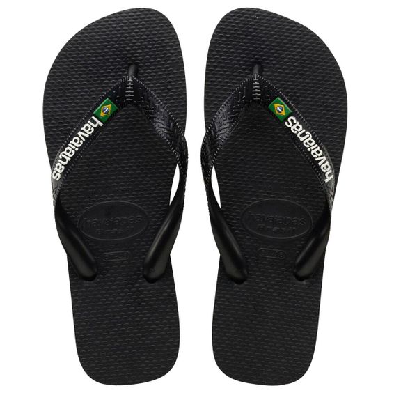 Klapki Havaianas Brasil Logo Dorośli. Czarne klapki Havaianas, z gumy. Za 69.49 zł.