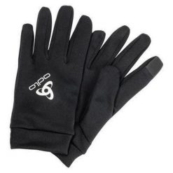 Rękawiczki zimowe multifunkcyjne dla dorosłych Odlo STRETCHFLEECE LINER E. Czarne rękawiczki ODLO, na zimę, bez wzorów. Za 139.99 zł.