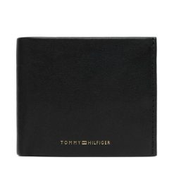 Portfel Tommy Hilfiger. Czarne portfele Tommy Hilfiger, bez wzorów. Za 349.99 zł.