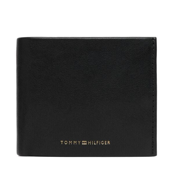 Portfel Tommy Hilfiger. Czarne portfele Tommy Hilfiger, bez wzorów. Za 349.99 zł.