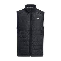 Bezrękawnik do biegania męski Under Armour Storm Session Run Vest. Czarne kurtki do biegania Under Armour, m, bez wzorów, bez kaptura, do biegania. Za 379.99 zł.
