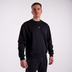 Bluza crewneck basic DZIK® czarna. Czarne bluzy DZIK, l, bez wzorów, bez kaptura. Za 299.99 zł.